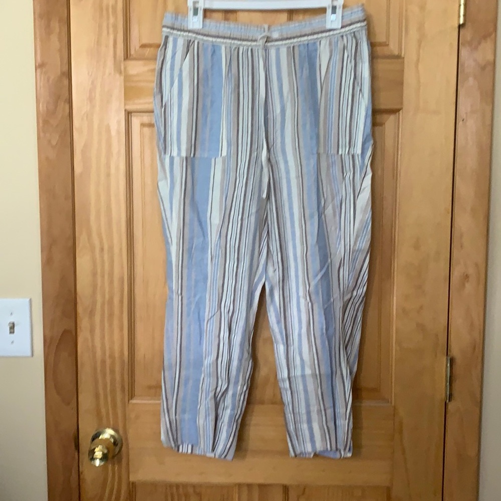 Linen loose fitting pants